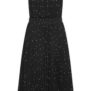 CityChic Miriam Pleated Dress with White Polka Dots